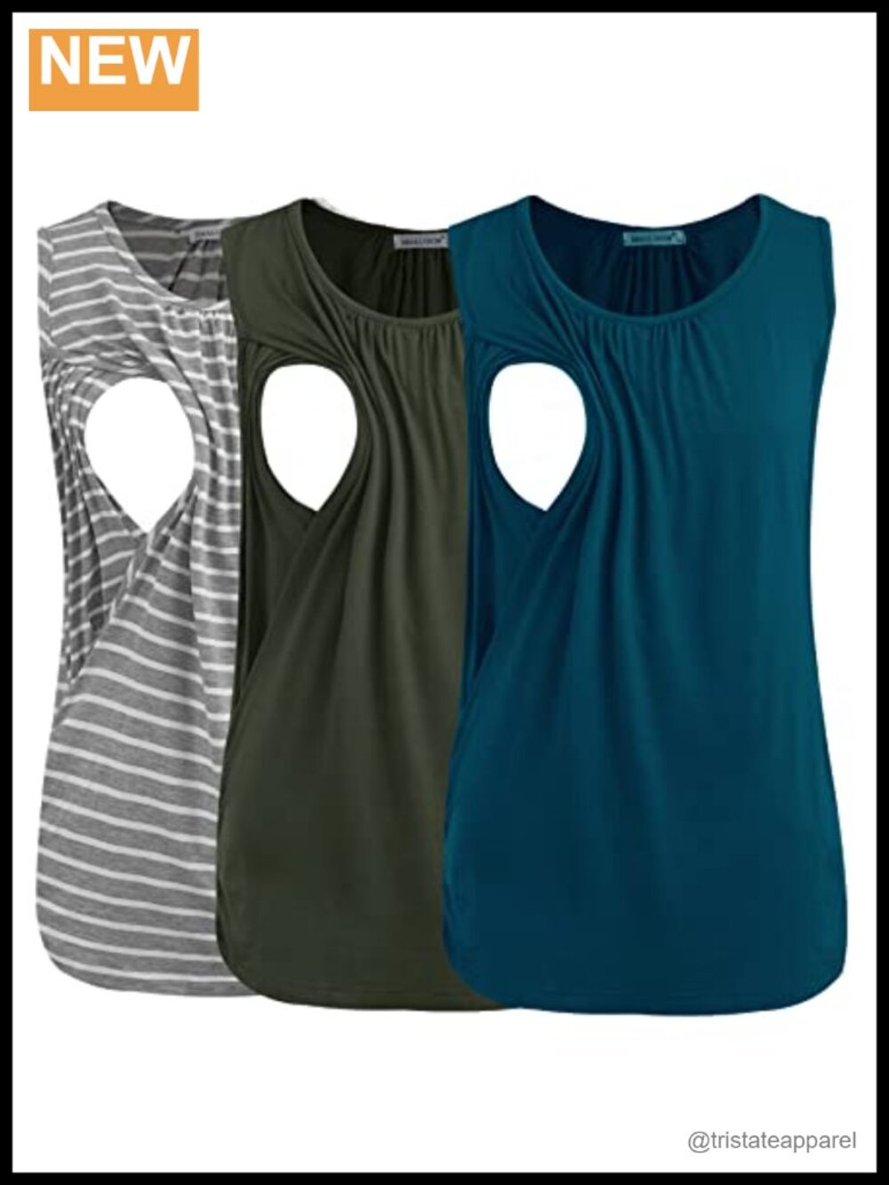 Women's Maternity Nursing Tank Tops Breastfeeding 3-Pack